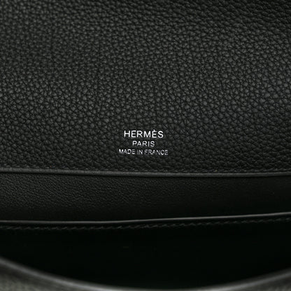 Hermes Togo Sac A Depeches 21 Messenger Bag Black 6 of 10