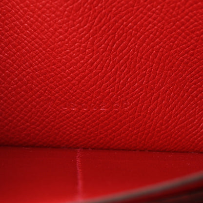 Hermes Epsom Kelly Longue Wallet Rouge Casaque 7 of 8