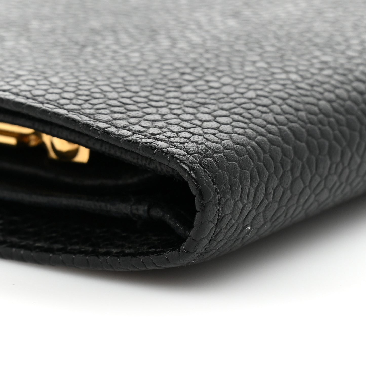 Caviar Timeless CC French Wallet Black