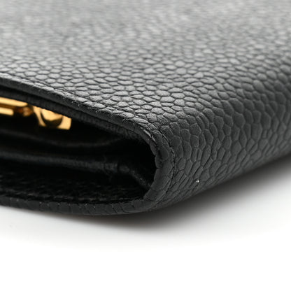 Chanel Caviar Timeless CC French Wallet Black 12 of 15