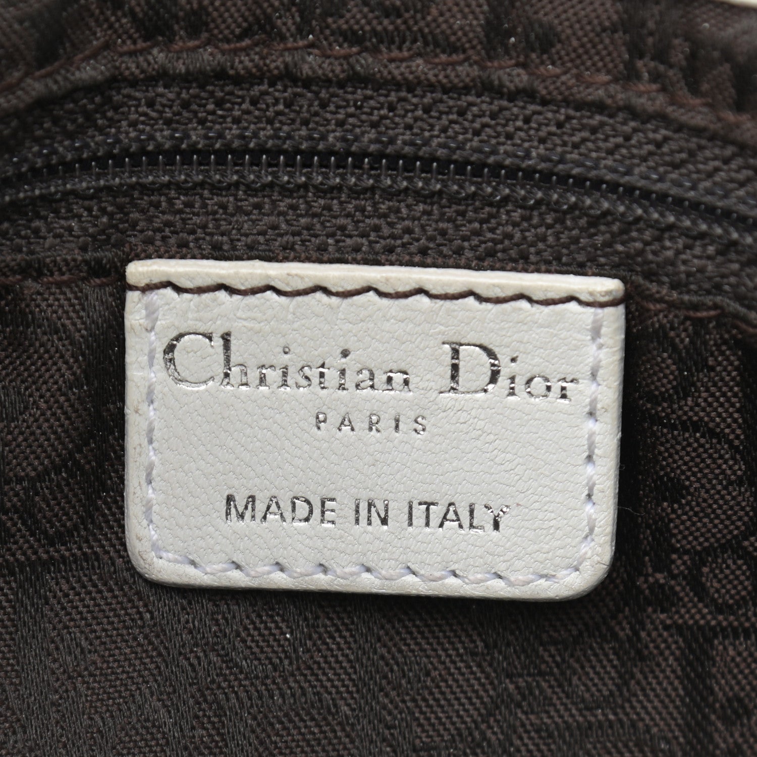 Christian Dior Lambskin Cannage Small Hobo White 6 of 18