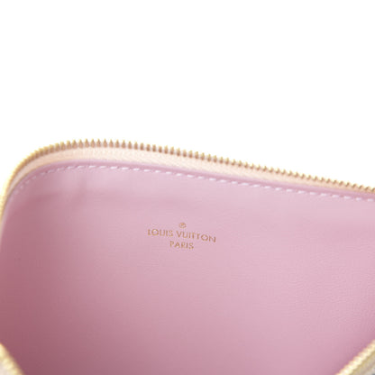Louis Vuitton Damier Azur Felicie Chain Wallet Zippered Insert Rose Ballerine 5 of 5