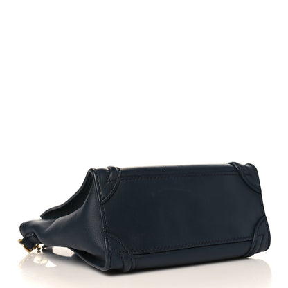 Celine Smooth Calfskin Nano Luggage Ink 4 of 8