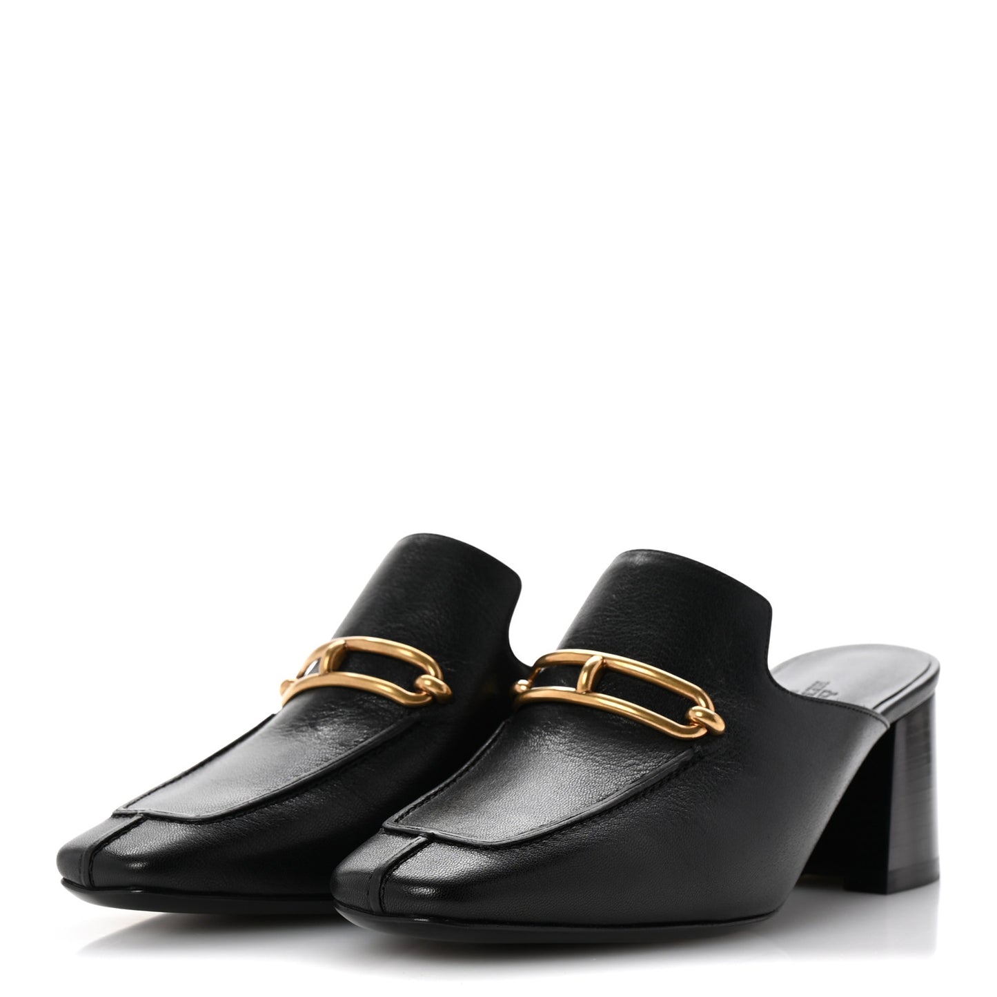 Goatskin Womens Gisele 60 Mules 37.5 Black
