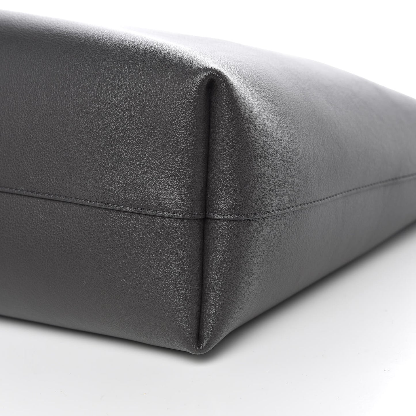 Calfskin Large Shopping Tote Asphalt
