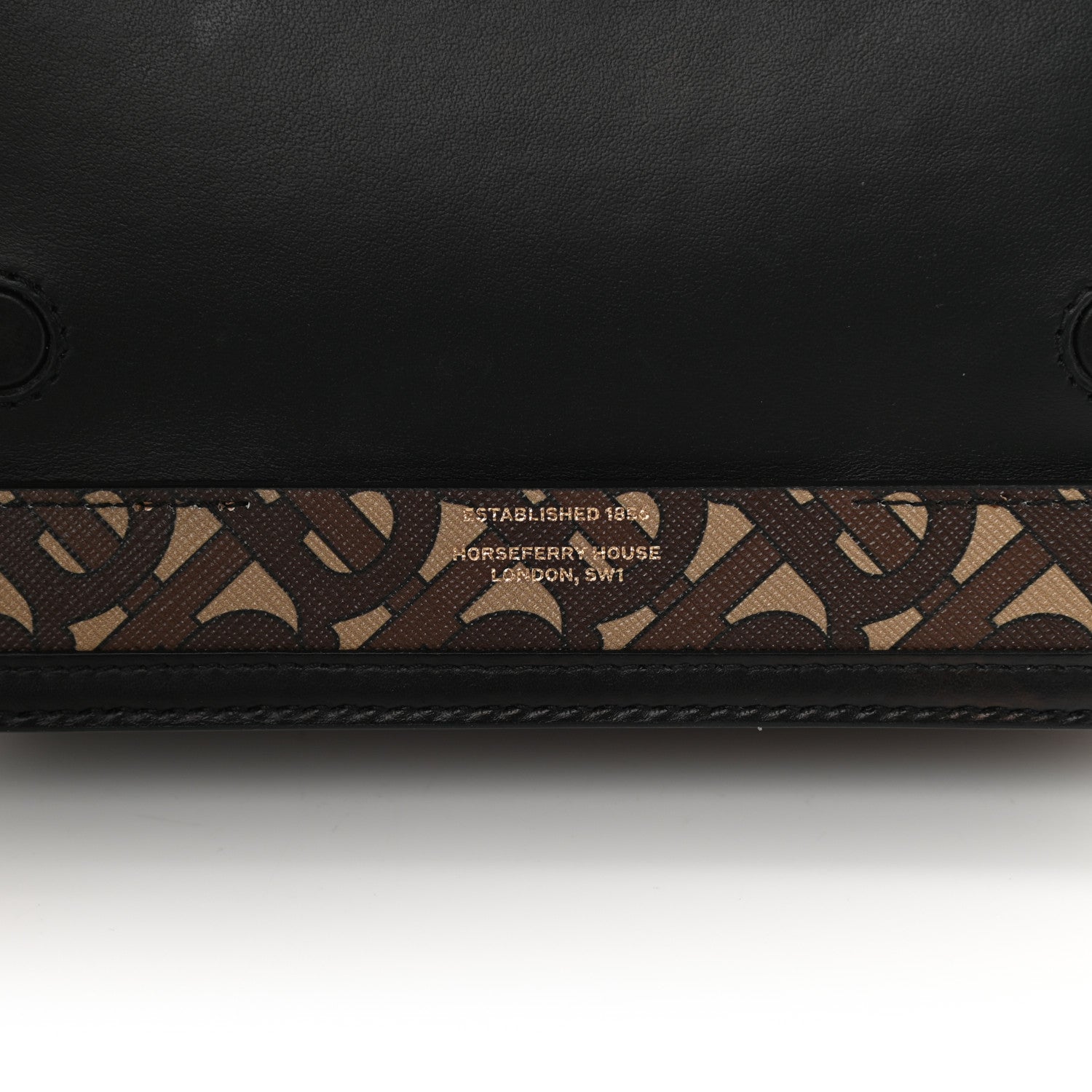 Burberry E-Canvas Monogram Small Grace Bag Bridle Brown 7 of 13