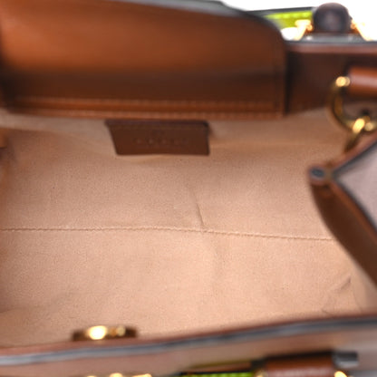 Gucci Wonka Grain Calfskin Mini Diana Tote Bag Cuir Yellow Fluo 5 of 9