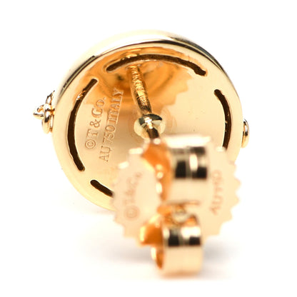 Tiffany 18K Yellow Gold HardWear Bolt Ball Earrings 4 of 5
