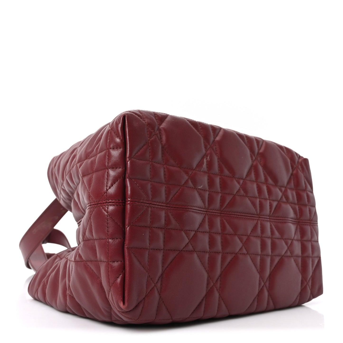 Calfskin Macrocannage Medium Toujours Bordeaux