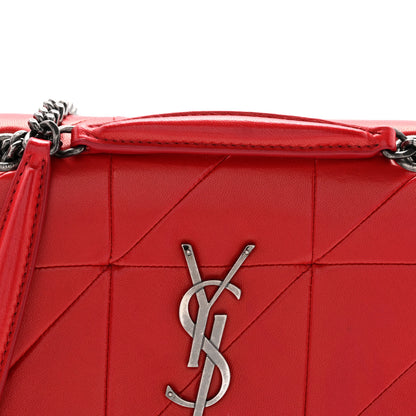 Saint Laurent Lambskin Patchwork Monogram Small Jamie Rouge Eros 8 of 13