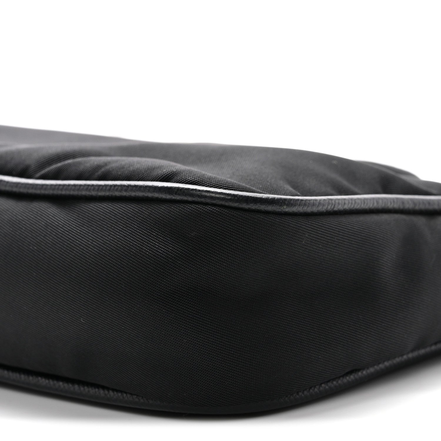 Prada Tessuto Nylon Saffiano Crossbody Bag Black 10 of 11