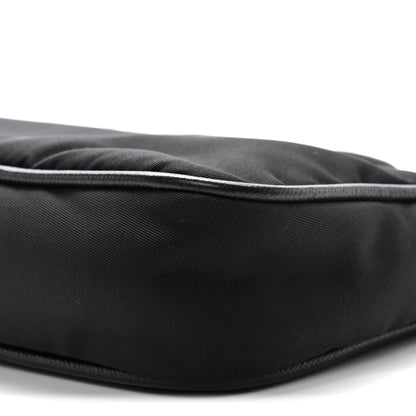 Prada Tessuto Nylon Saffiano Crossbody Bag Black 10 of 11