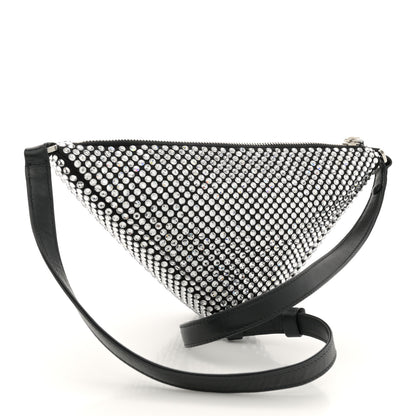 Prada Satin Crystal Triangle Pouch Cristal 3 of 11