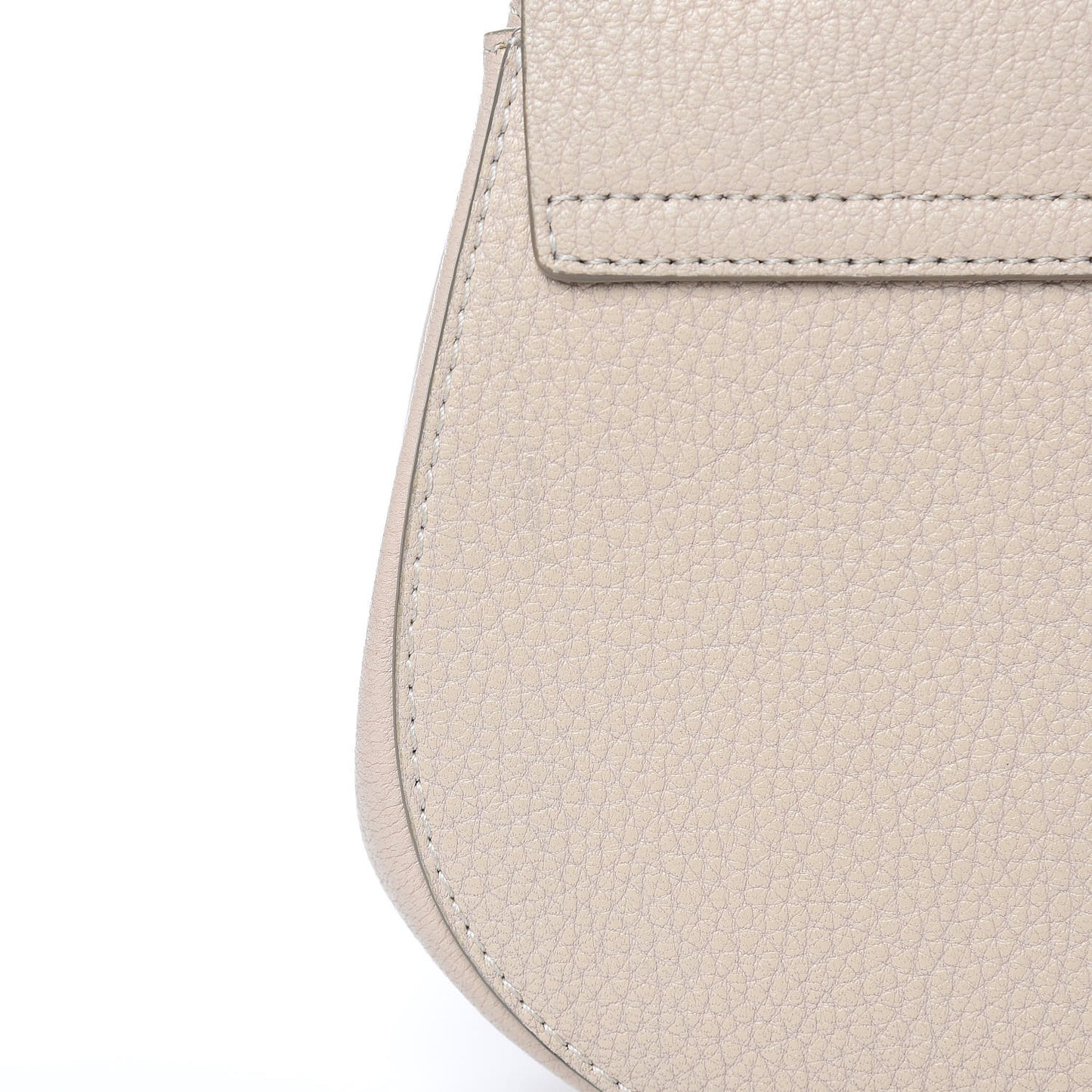 Grained Lambskin Mini Drew Shoulder Bag Abstract White