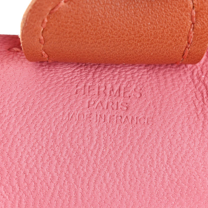Hermes Milo Lambskin Grigri Rodeo Bag Charm PM Rose Azalee Cornaline Bleu De Malte 3 of 4