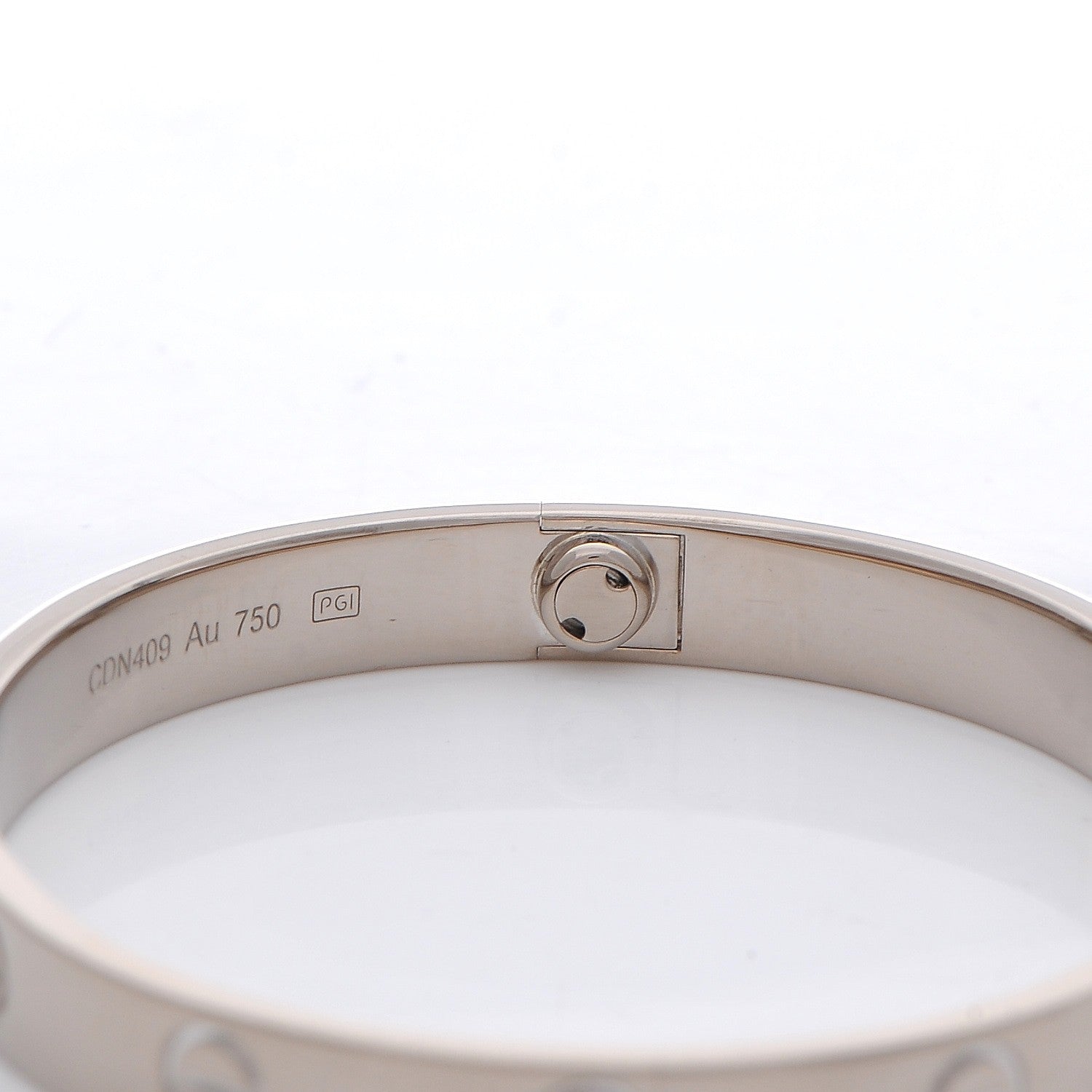 Cartier 18K White Gold LOVE Bracelet 16 5 of 6