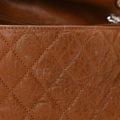 Chanel Washed Lambskin Quilted Chain Around Maxi Flap Brown 11 of 12