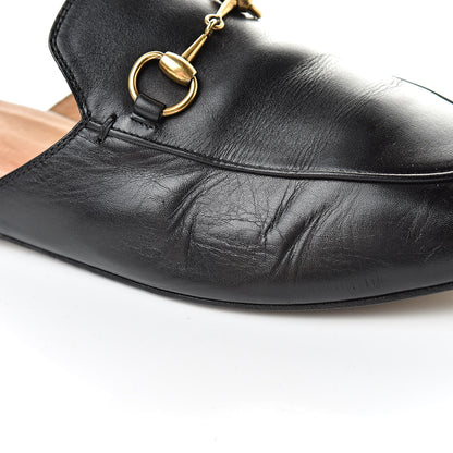 Gucci Calfskin Womens Princetown Slippers 37.5 Black 12 of 17