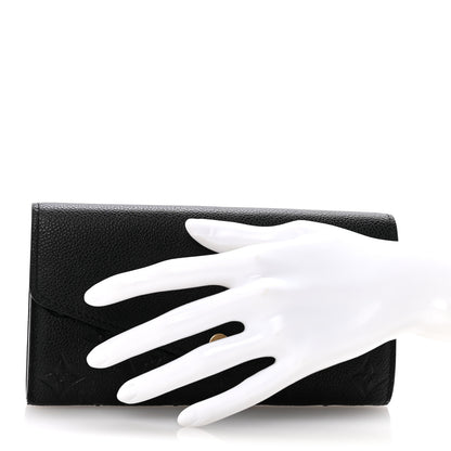 Louis Vuitton Empreinte Sarah Wallet NM Black 2 of 9