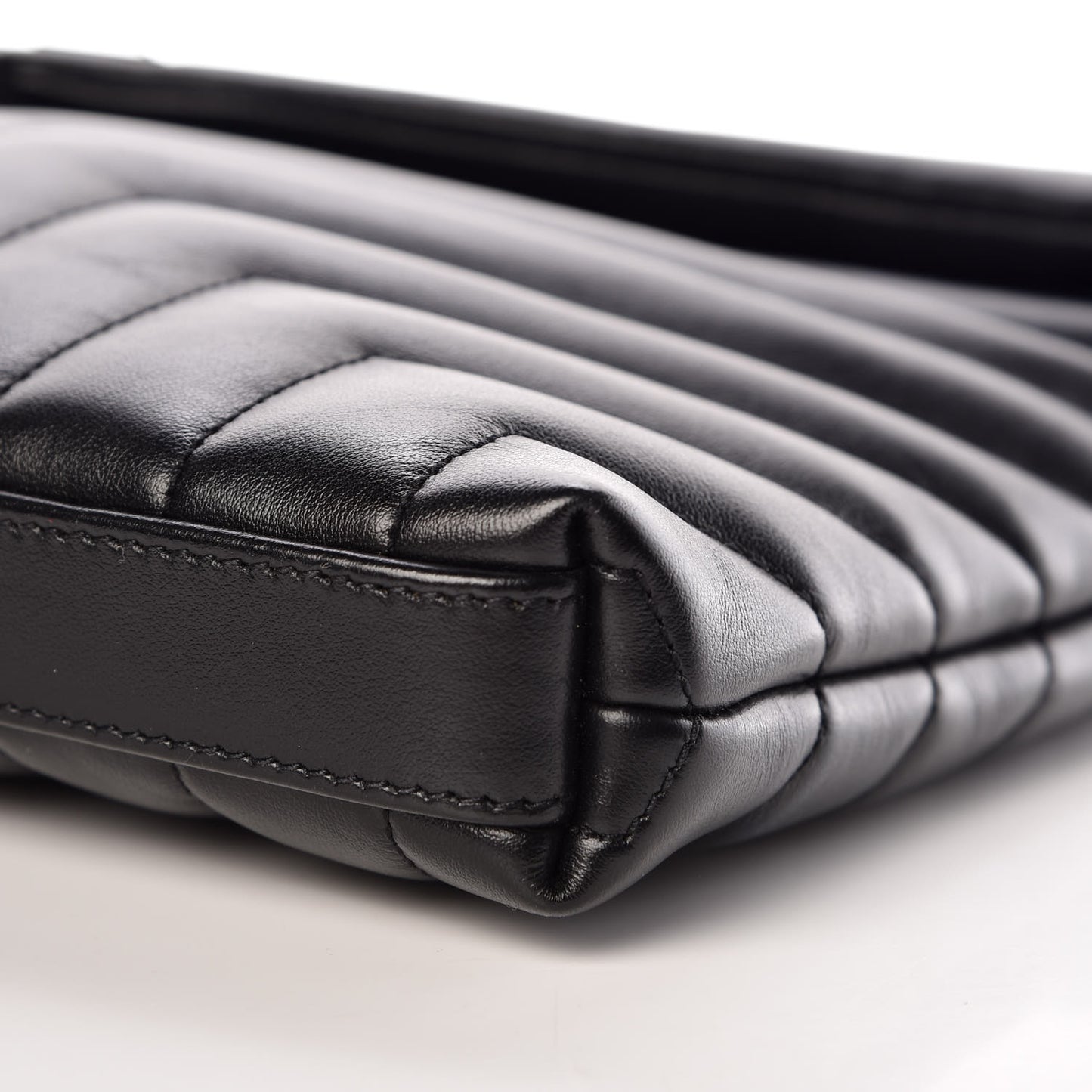 Calfskin Y Quilted Monogram Loulou Document Holder Black