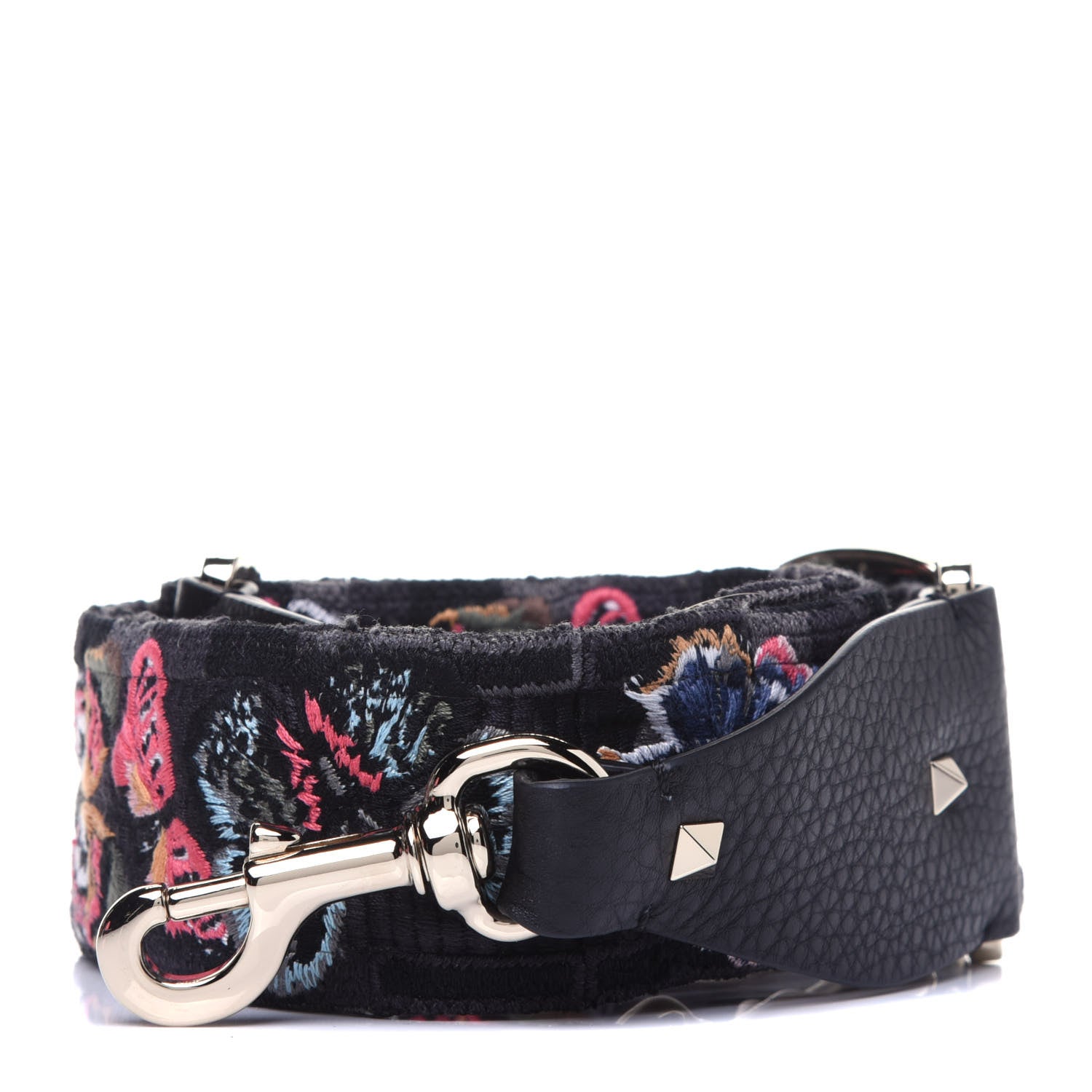 Valentino Garavani Canvas Camubutterfly Rockstud Guitar Strap Multicolor 1 of 10