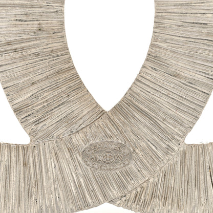 Chanel Baguette Crystal CC Brooch Silver 3 of 3