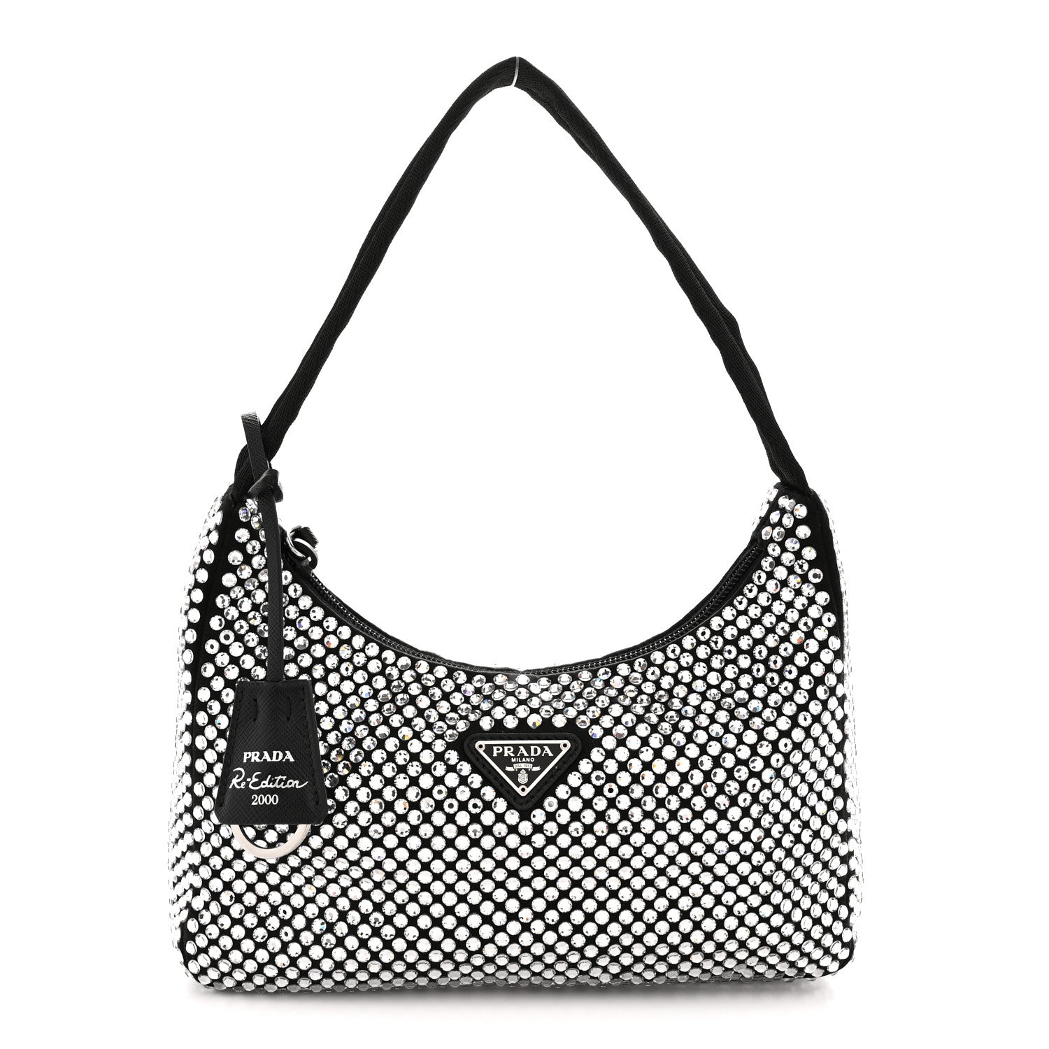 PRADA Re-Edition 2000 クリスタルバッグ Prada Satin Crystal Mini Re-Edition 2000 Bag Cristal 1911957