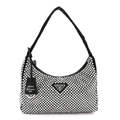 Prada Satin Crystal Mini Re-Edition 2000 Bag Cristal 1 of 10