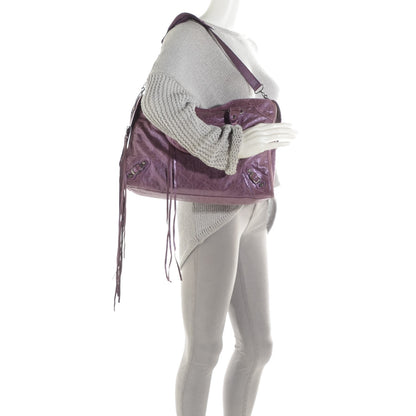Balenciaga Metallic Agneau Classic Hardware City Purple 2 of 14