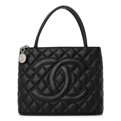 Chanel Caviar Quilted Medallion Tote Black 1 of 11