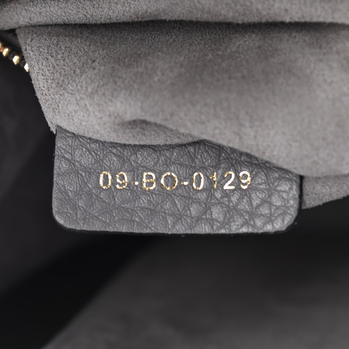 Grained Calfskin Medium Diorama Flap Bag Grey