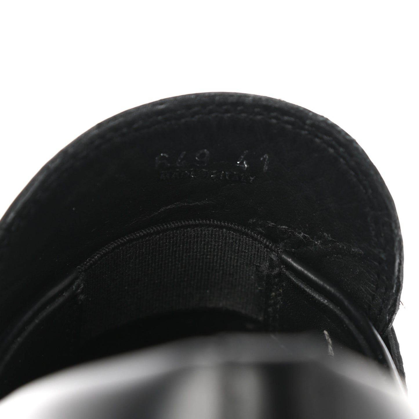 Spazzolato Rois Metal Triangle Logo Monolith 55mm Loafers 41 Black