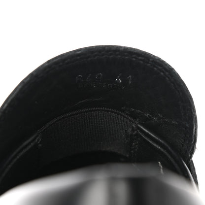 Prada Spazzolato Rois Metal Triangle Logo Monolith 55mm Loafers 41 Black 8 of 9
