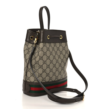 Gucci GG Supreme Monogram Web Small Ophidia Bucket Bag Brown 3 of 7