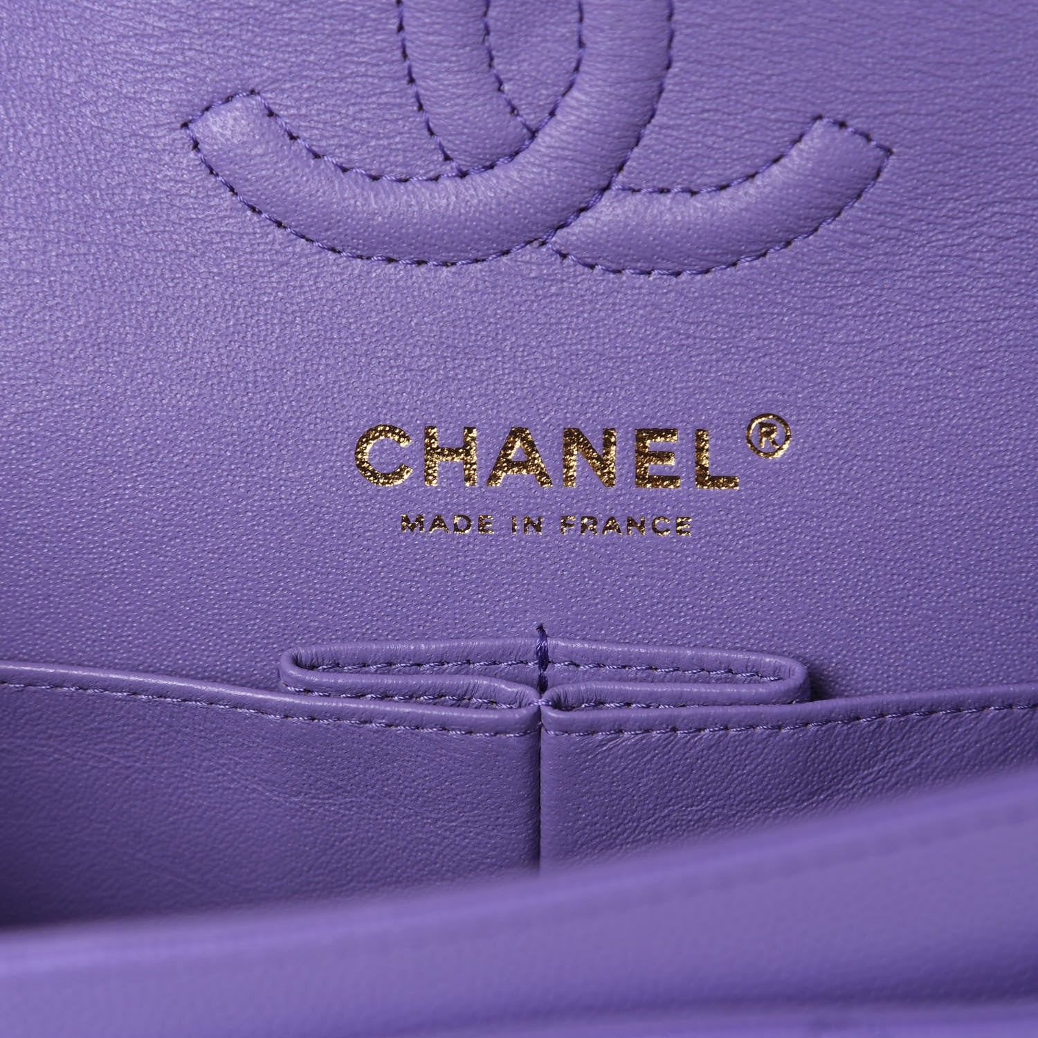 Chanel Caviar Quilted Small Double Flap Purple 8 of 11