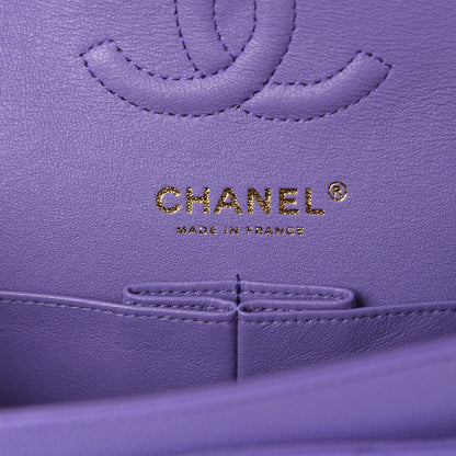 Chanel Caviar Quilted Small Double Flap Purple 8 of 11