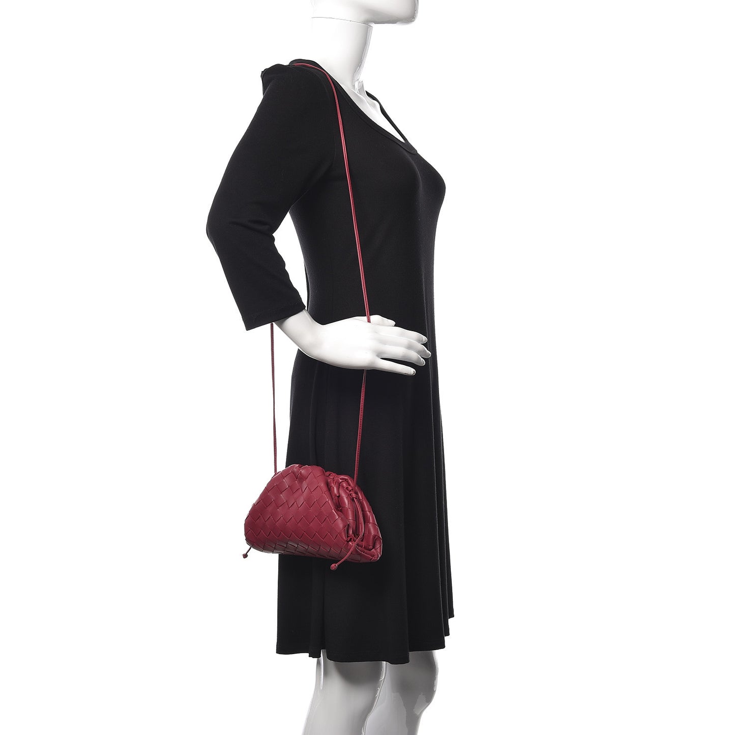 Nappa Intrecciato The Mini Pouch Amaranto
