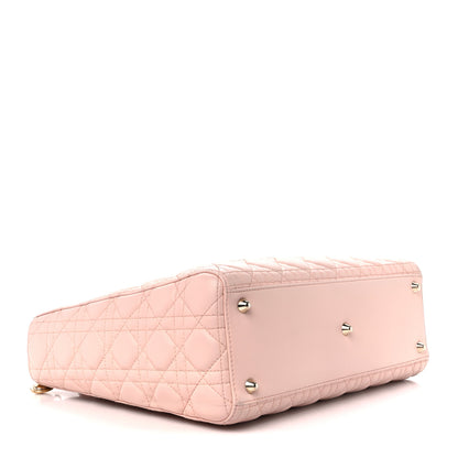 Christian Dior Lambskin Cannage Large Lady Dior Light Pink 4 of 12