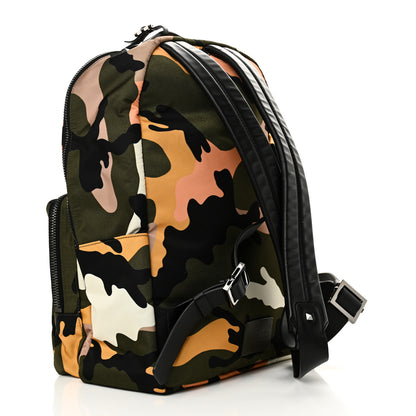 Valentino Garavani Nylon Camouflage Print Backpack Green Multicolor 3 of 9