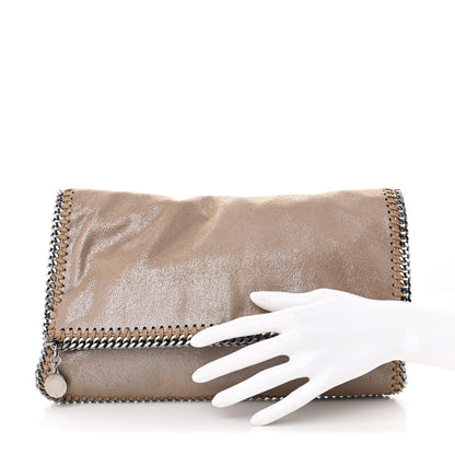 Stella McCartney Shaggy Deer Falabella Fold Over Clutch Redwood 2 of 9