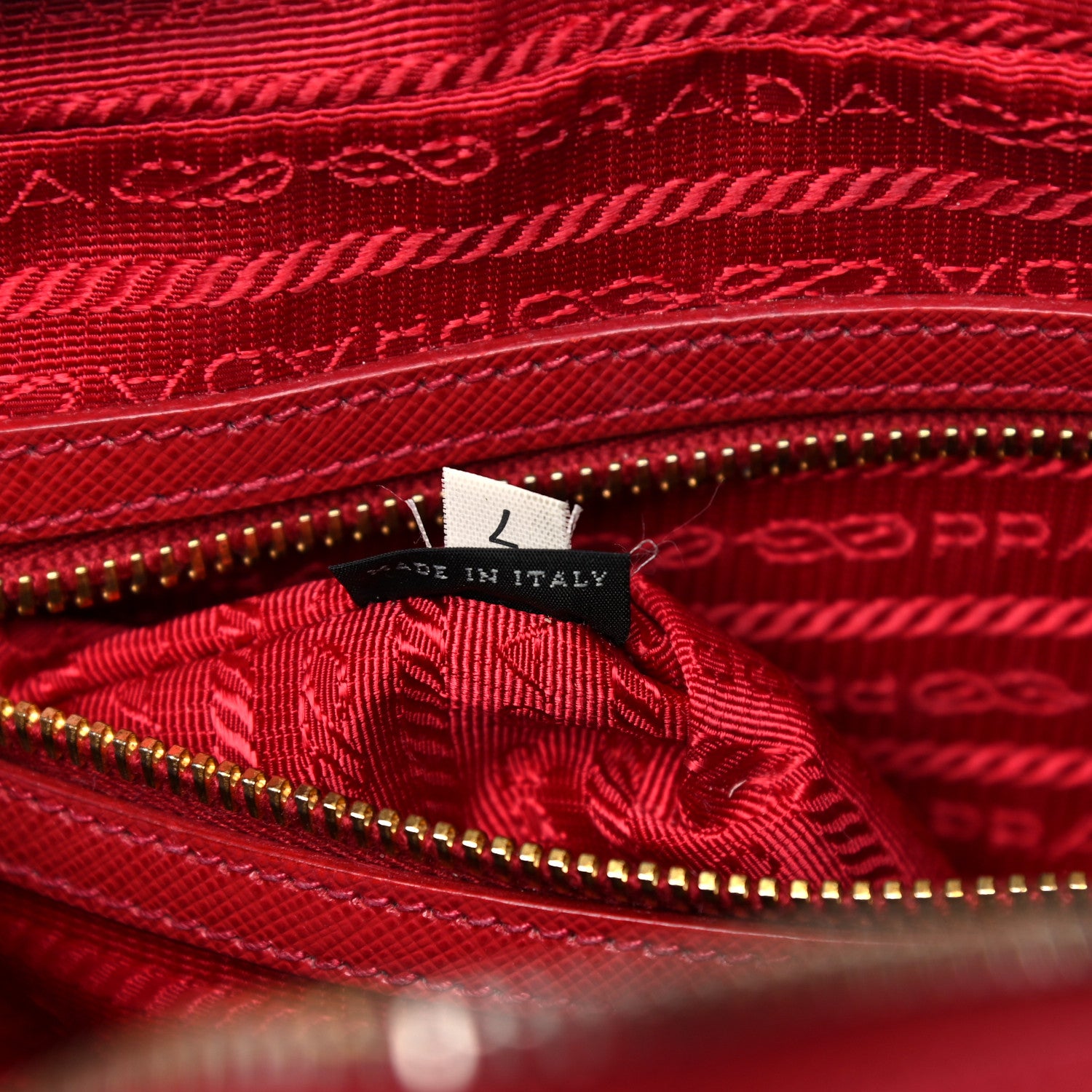 Prada Saffiano Lux Bowler Fuoco 6 of 18