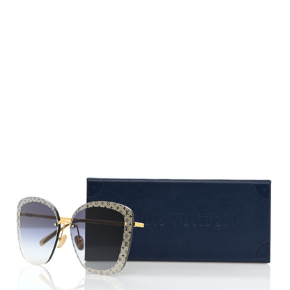 Louis Vuitton Metal LV Halo Cat Eye Sunglasses Z1930U Blue 8 of 8