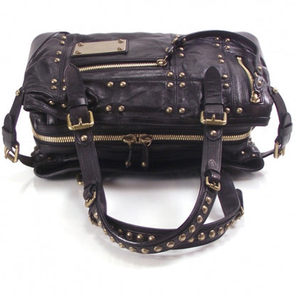 Louis Vuitton Lambskin Riveting Black 6 of 9