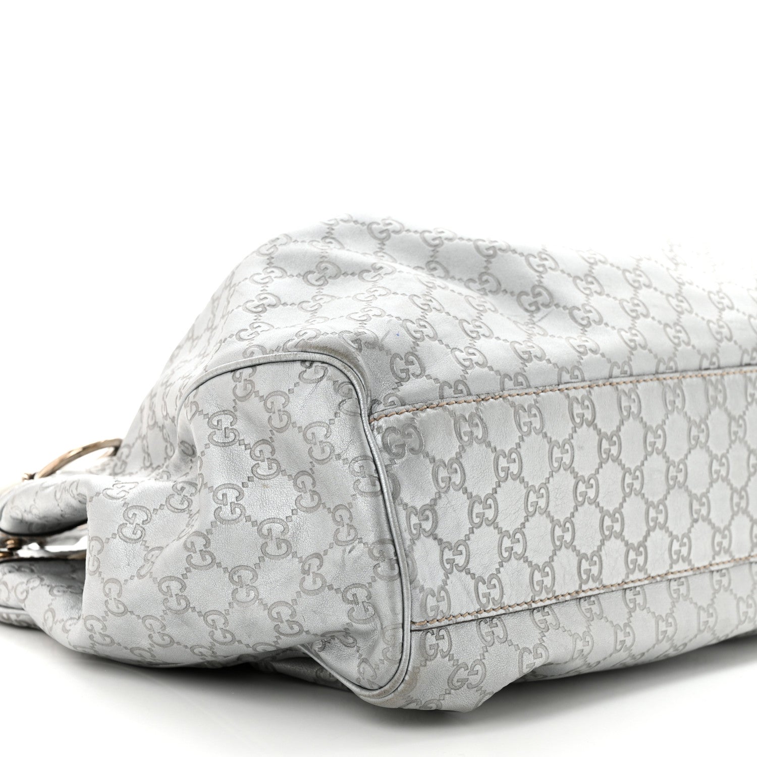 Gucci Guccissima Large Sukey Tote Silver 9 of 16