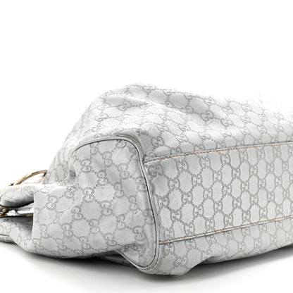 Gucci Guccissima Large Sukey Tote Silver 9 of 16