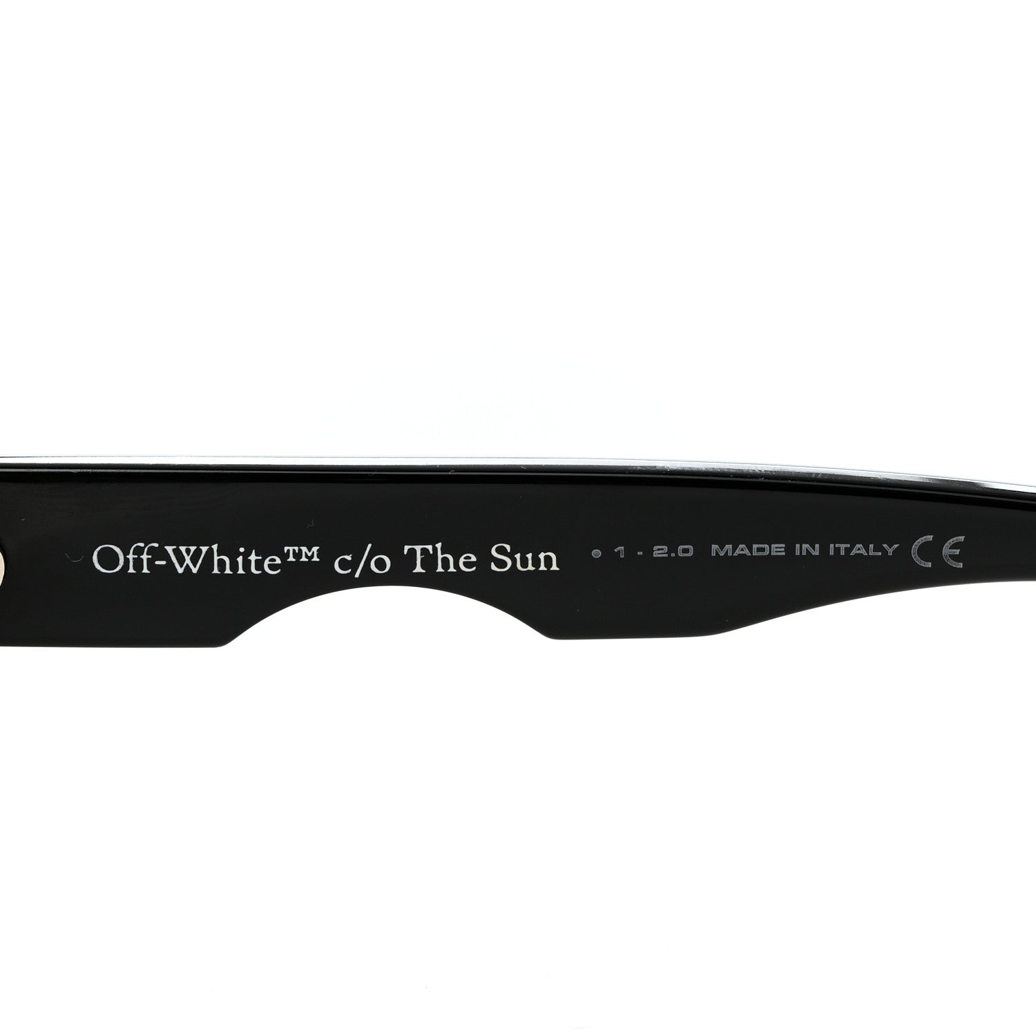 Off-White Acetate Cady Cutout Sunglasses Black 6 of 8