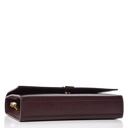 Saint Laurent Grain De Poudre Medium Classic Monogram Kate Satchel Amaranto 4 of 8