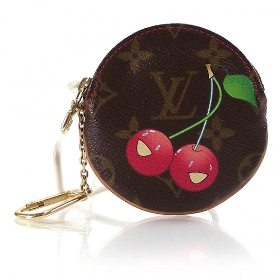 Monogram Cerises Round Coin Purse
