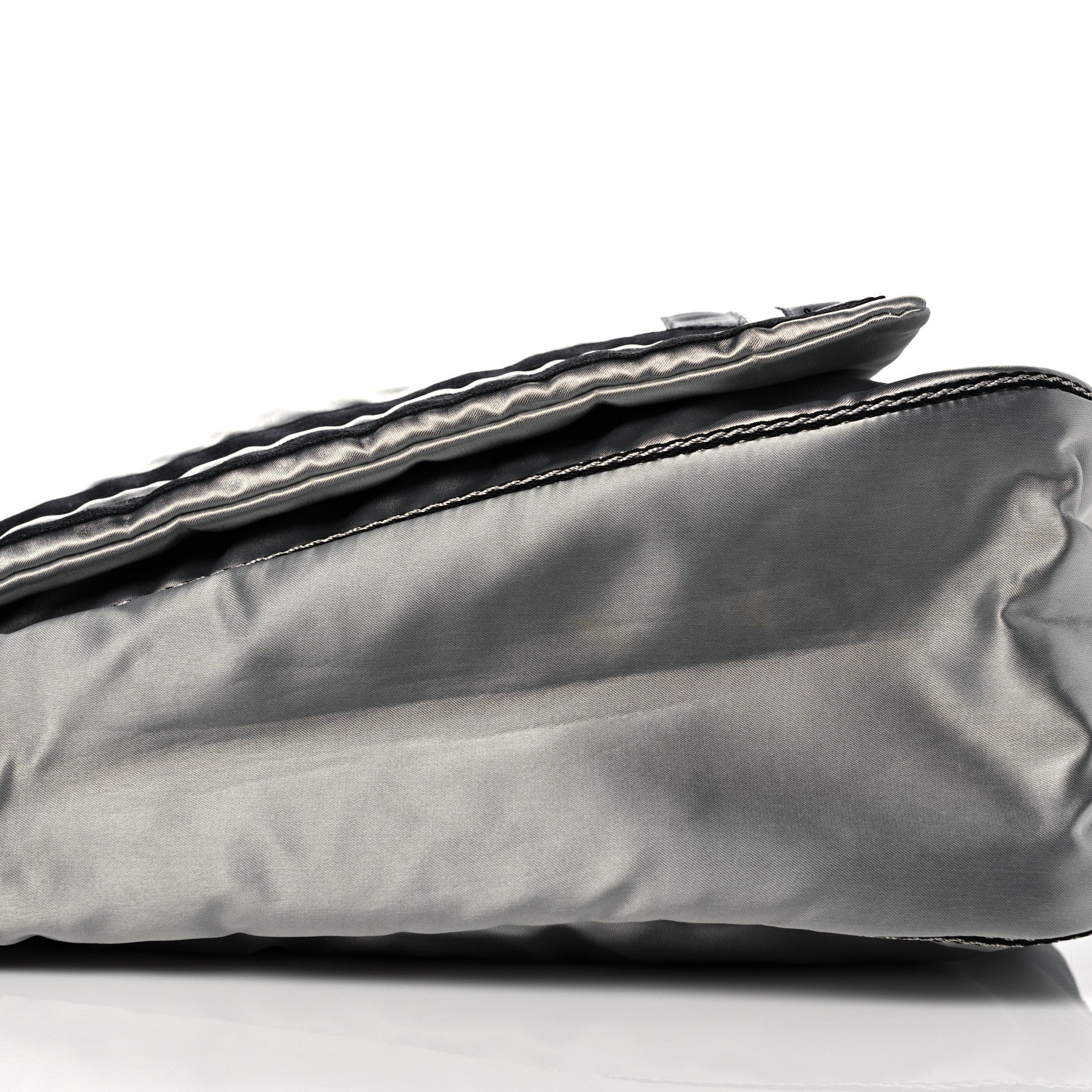 Chanel Metallic Nylon Sport CC Messenger Dark Silver 18 of 19