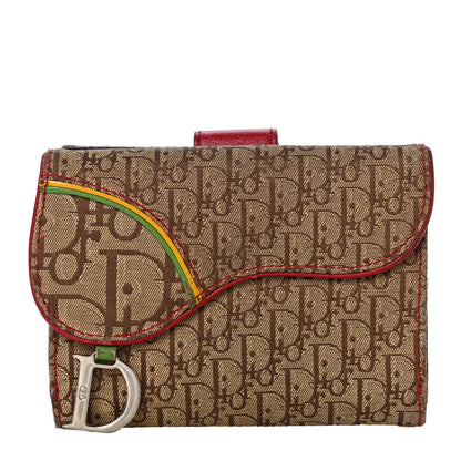 Christian Dior Monogram Rasta Saddle Wallet Beige 1 of 17